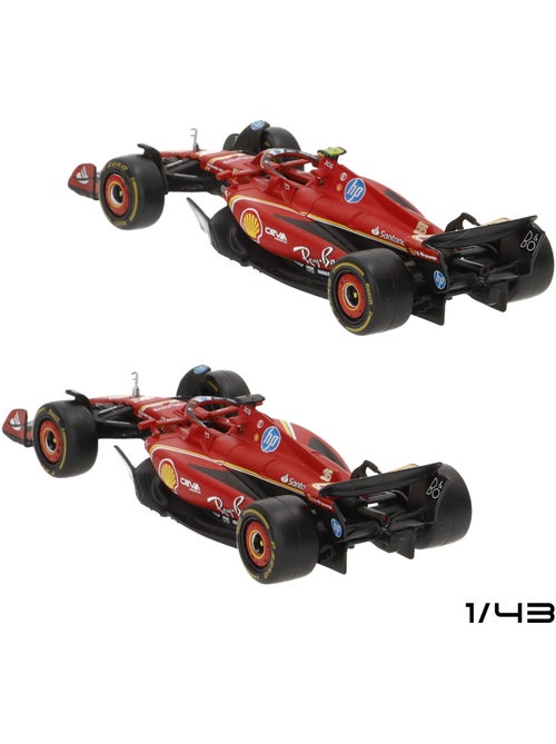 Burago conjunto 2 carros 1:43 ferrari sf-24 sainz e leclerc f1 2024 - Kiabi