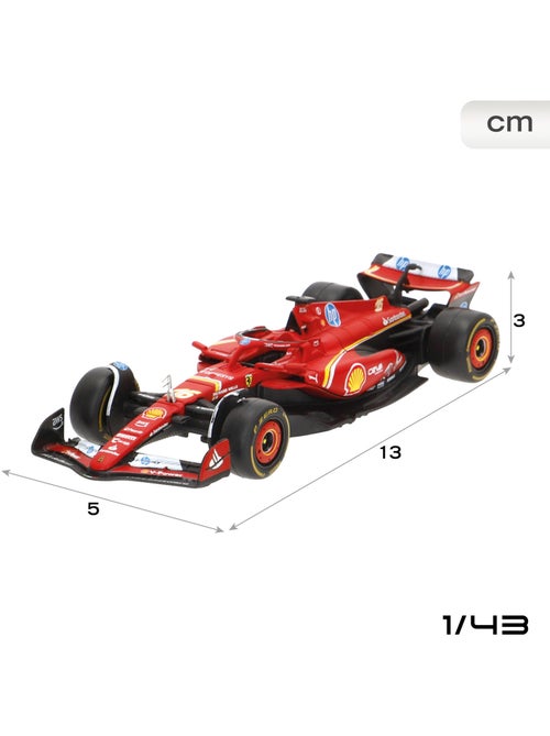 Burago conjunto 2 carros 1:43 ferrari sf-24 sainz e leclerc f1 2024 - Kiabi