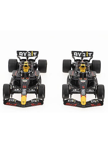 Burago conjunto 2 carros 1:43 oracle red bull rb20 max verstappen e sergio pérez f1 2024