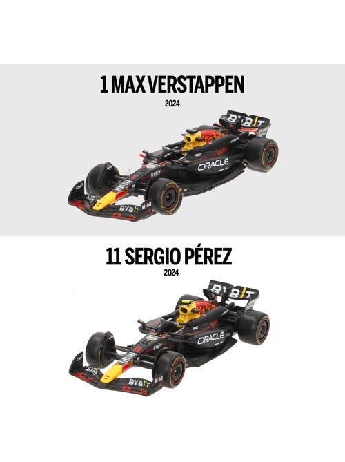 Burago conjunto 2 carros 1:43 oracle red bull rb20 max verstappen e sergio pérez f1 2024 - Kiabi