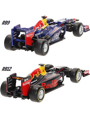 Burago conjunto de 7 carros de coleção f1 red bull 1:43 com exposição