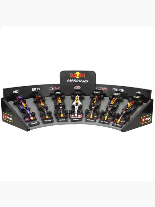 Burago conjunto de 7 carros de coleção f1 red bull 1:43 com exposição - Kiabi