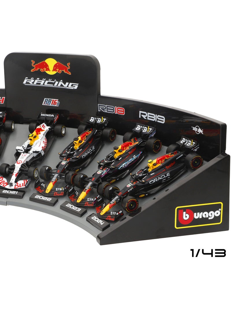 Burago conjunto de 7 carros de coleção f1 red bull 1:43 com exposição N/D - Kiabi