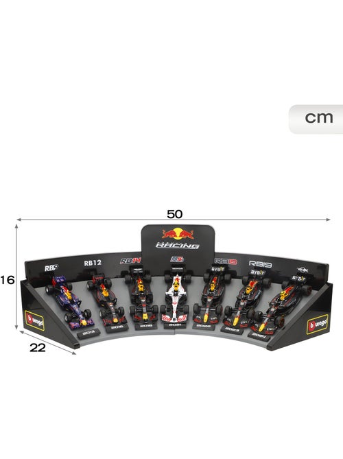 Burago conjunto de 7 carros de coleção f1 red bull 1:43 com exposição - Kiabi