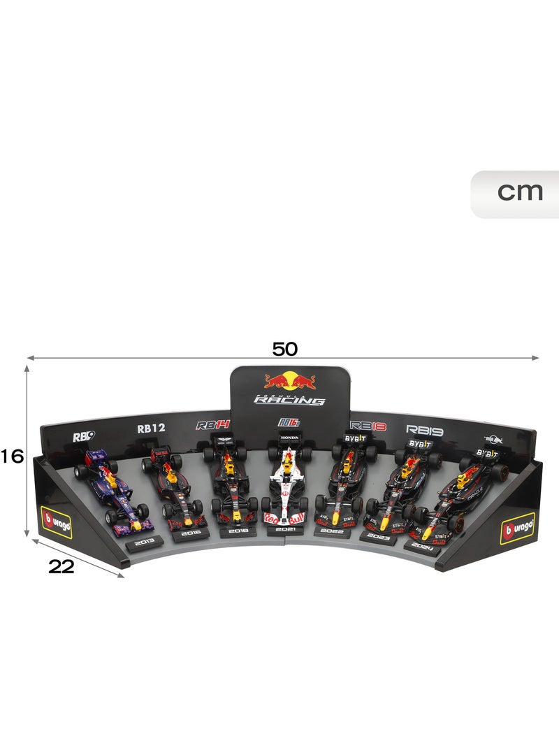 Burago conjunto de 7 carros de coleção f1 red bull 1:43 com exposição N/D - Kiabi
