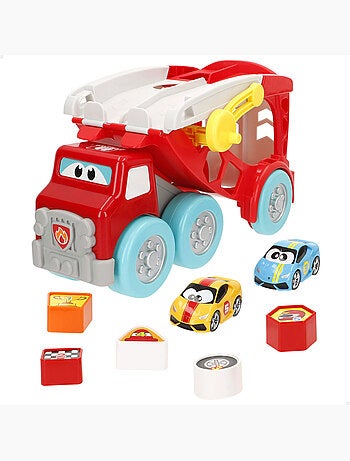 Burago junior caminhão interativo com carros lamborghini e acessórios