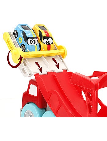 Burago junior caminhão interativo com carros lamborghini e acessórios