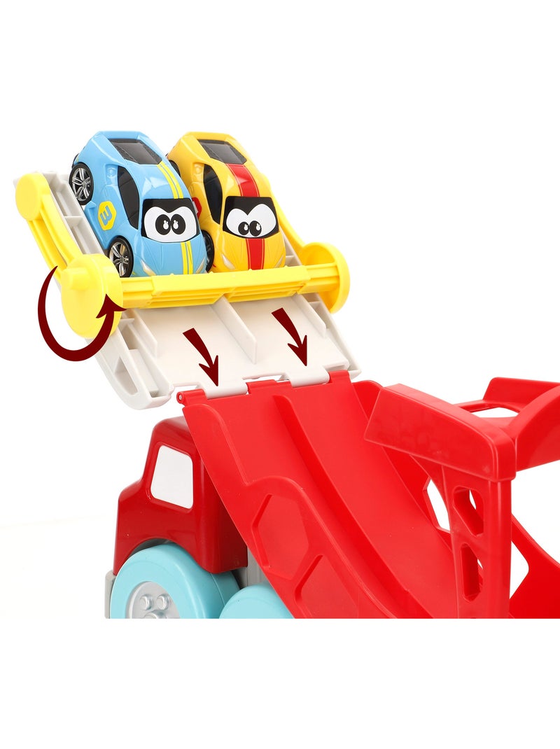 Burago junior caminhão interativo com carros lamborghini e acessórios N/D - Kiabi