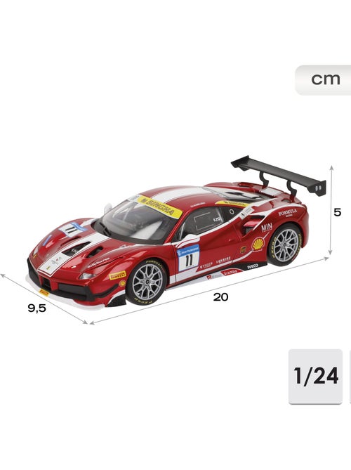 Burago model car ferrari 488 challenge #11 1:24 - Kiabi