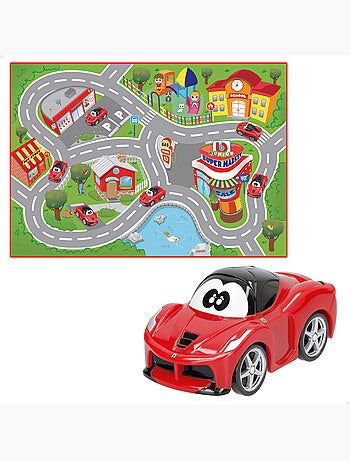 Burago play set tapete de circuito para bebé com carro ferrari laferrari