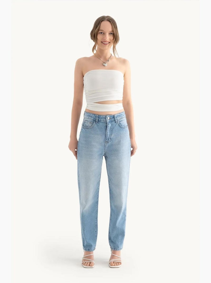 Bustier com recortes hiccup Branco - Kiabi