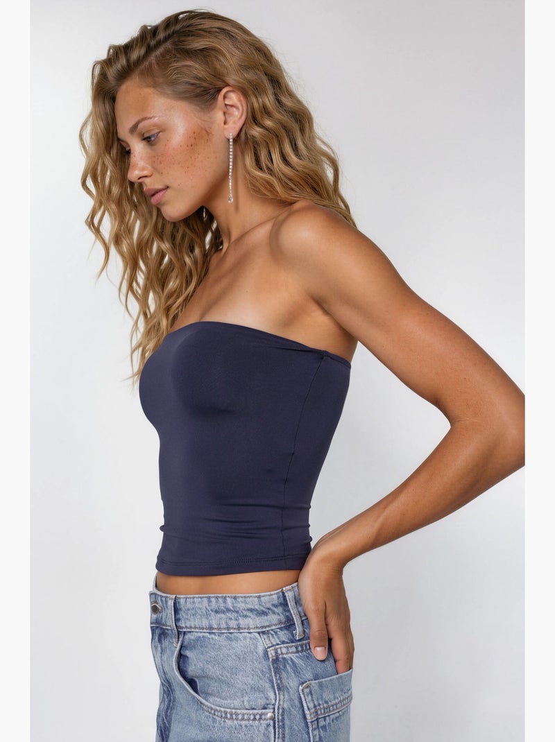 Bustier curto busem Azul-marinho - Kiabi