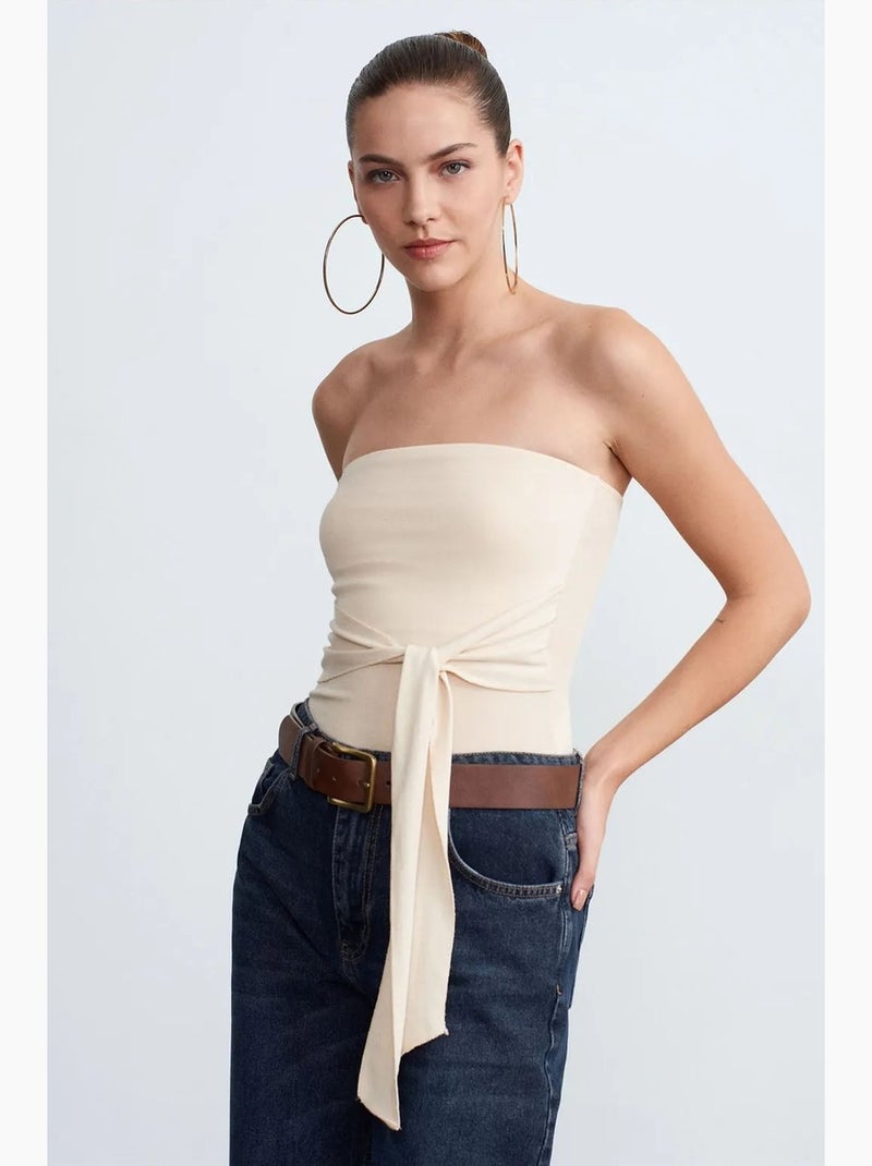 Bustier justo dilvin Bege claro - Kiabi