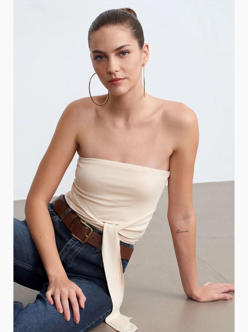 Bustier justo dilvin Bege claro - Kiabi