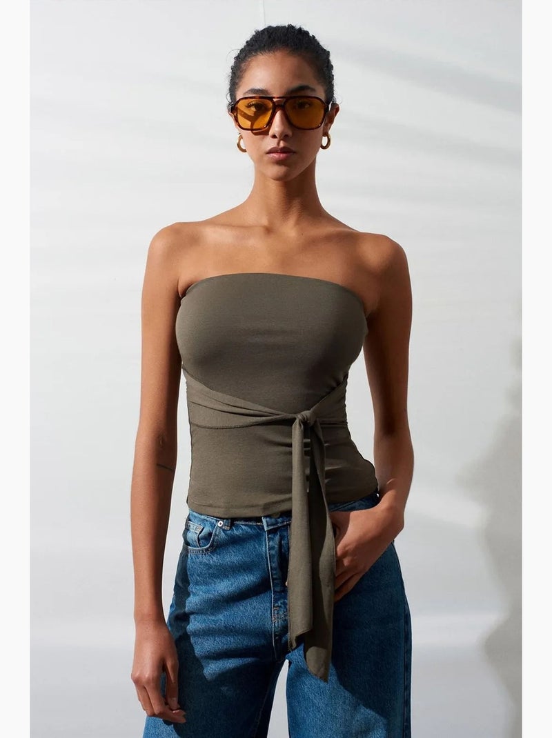 Bustier justo dilvin Cáqui - Kiabi