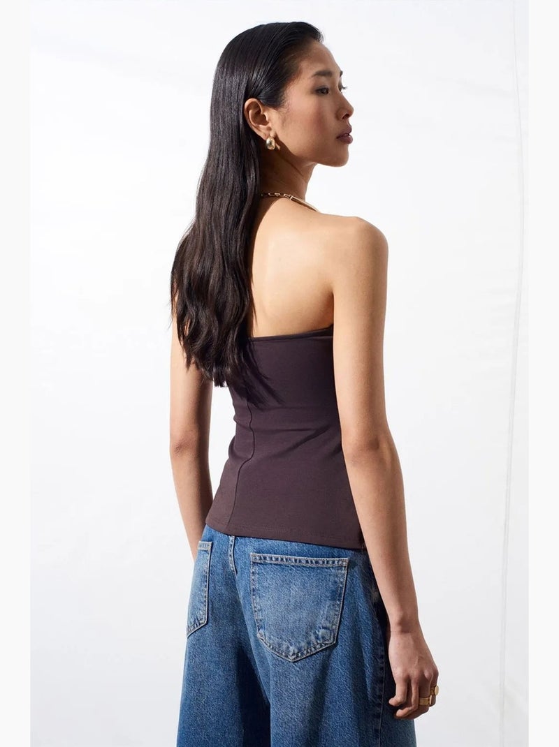 Bustier justo dilvin Castanho-chocolate - Kiabi