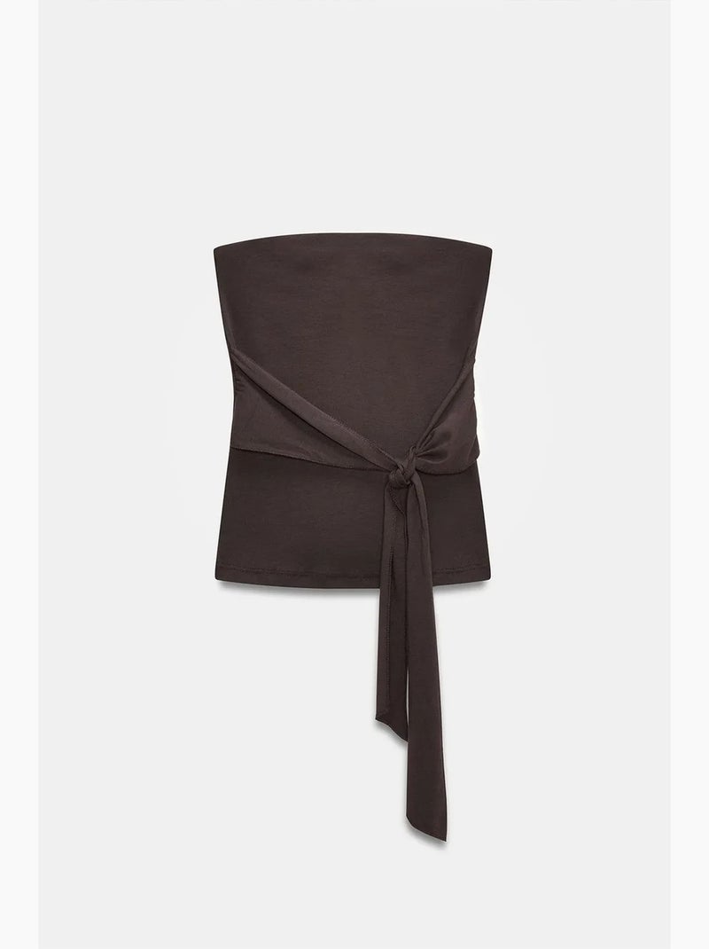 Bustier justo dilvin Castanho-escuro - Kiabi