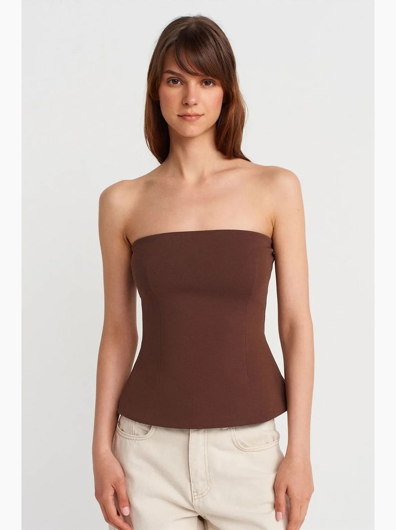 Bustier justo dilvin Castanho - Kiabi