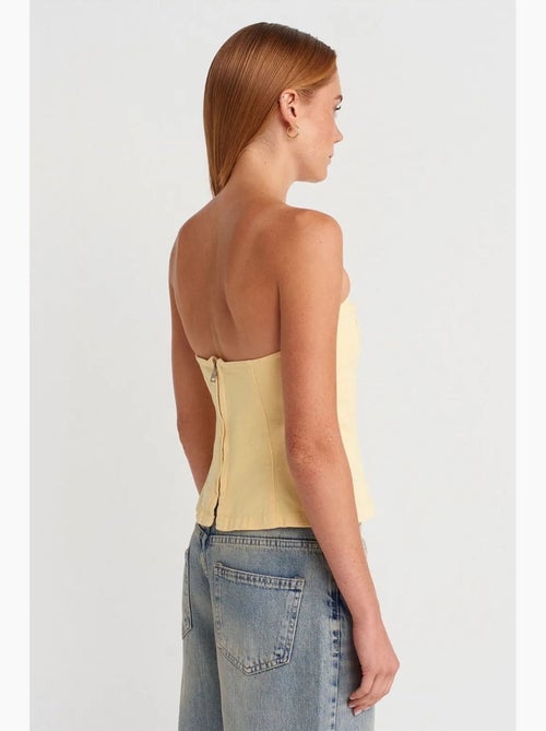 Bustier peplum ajustado dilvin - Kiabi Bustier peplum ajustado dilvin - Kiabi