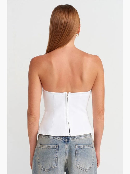 Bustier peplum ajustado dilvin - Kiabi