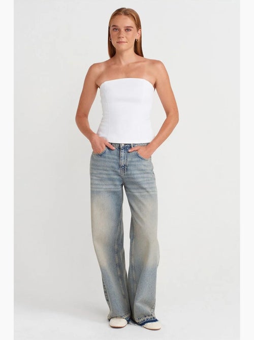 Bustier peplum ajustado dilvin - Kiabi