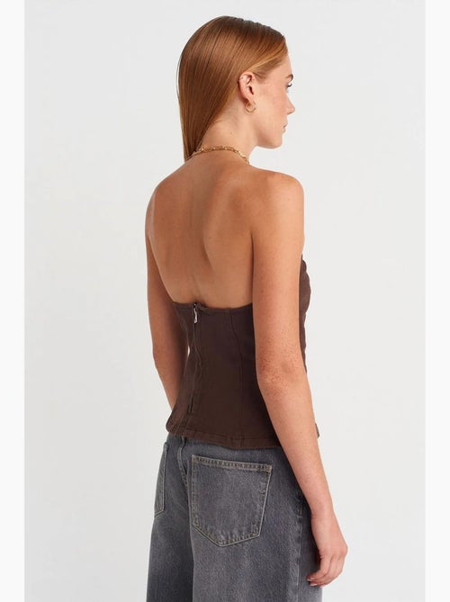 Bustier peplum ajustado dilvin - Kiabi