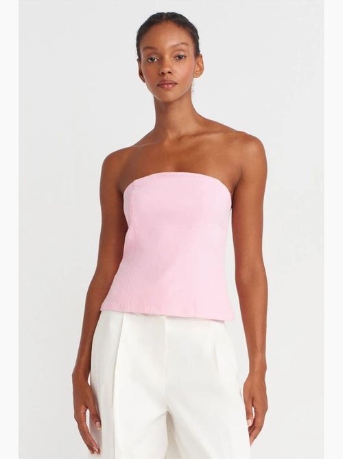 Bustier peplum ajustado dilvin - Kiabi Bustier peplum ajustado dilvin - Kiabi