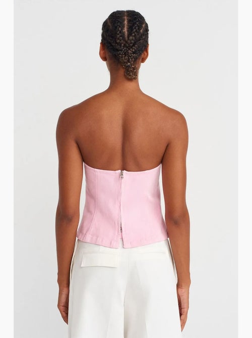Bustier peplum ajustado dilvin - Kiabi Bustier peplum ajustado dilvin - Kiabi