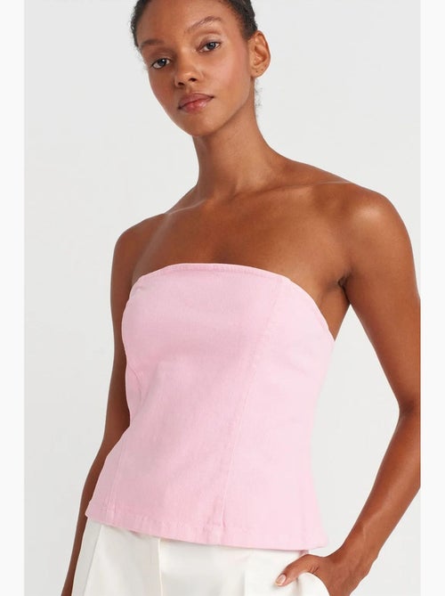 Bustier peplum ajustado dilvin - Kiabi Bustier peplum ajustado dilvin - Kiabi