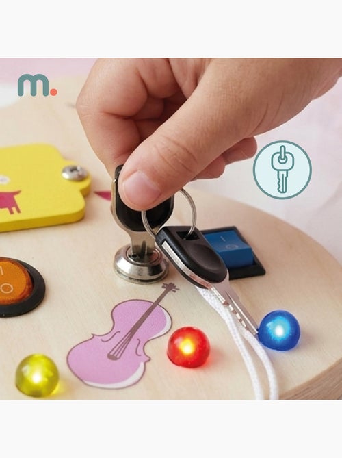Busy board de madeira guitarra com led música crianças mamabrum - Kiabi Busy board de madeira guitarra com led música crianças mamabrum - Kiabi