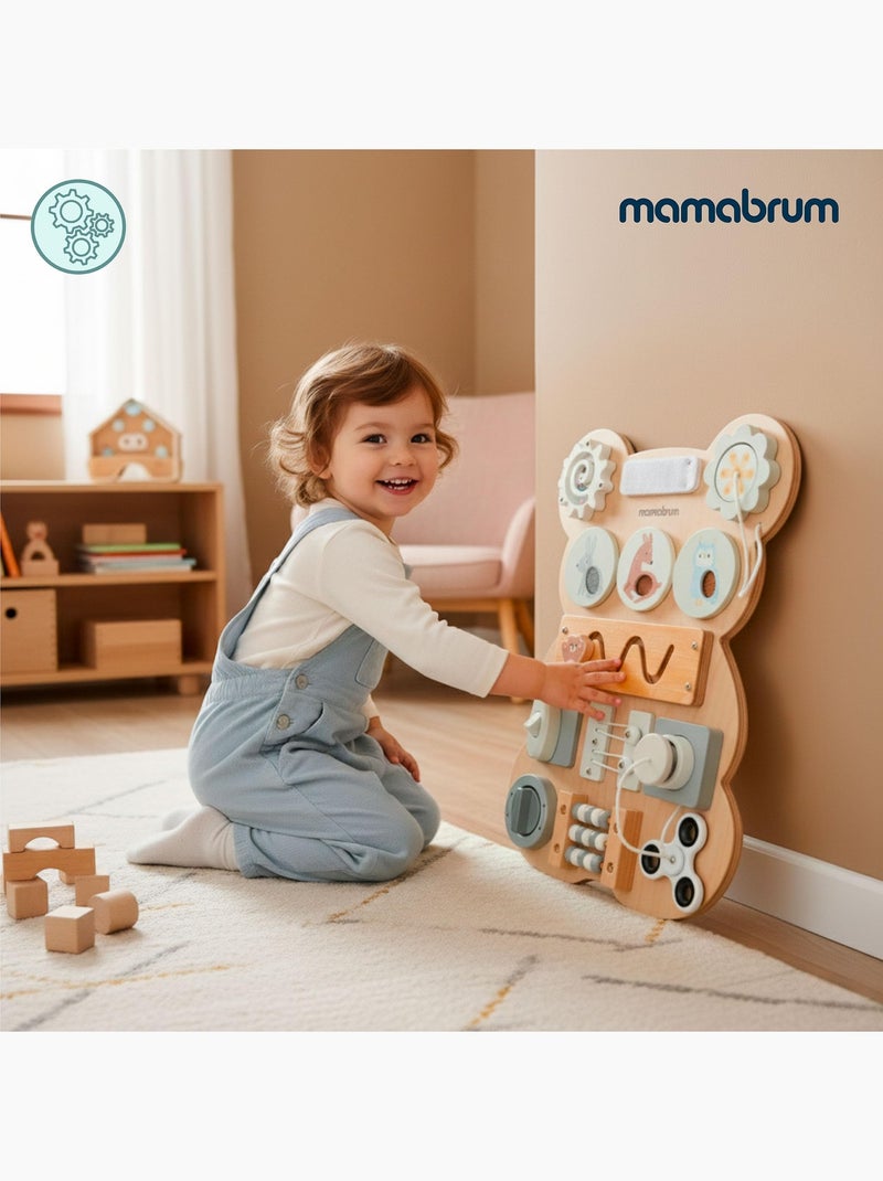 Busy board de madeira urso montessori teddy board mamabrum N/D - Kiabi
