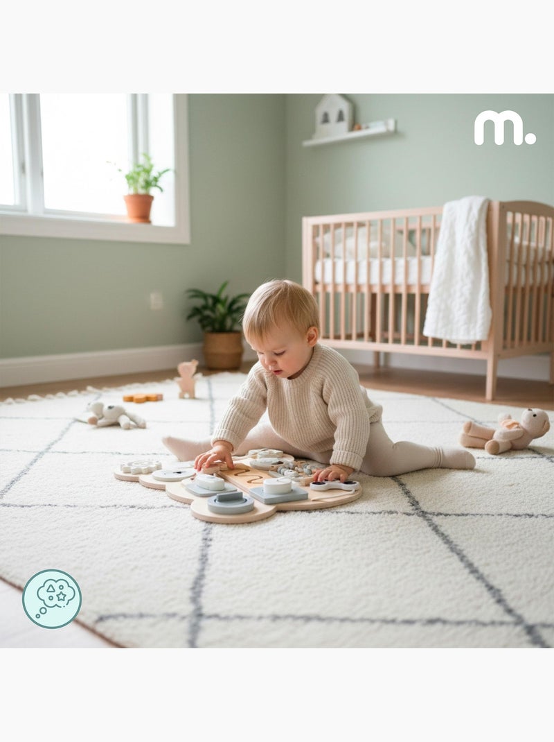 Busy board de madeira urso montessori teddy board mamabrum N/D - Kiabi