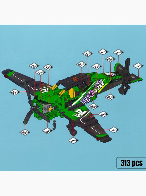Bym avião de resgate de brinquedo desmontável 313 peças - Kiabi
