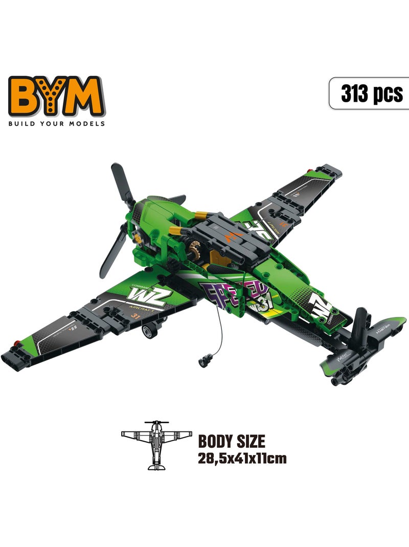 Bym avião de resgate de brinquedo desmontável 313 peças N/D - Kiabi