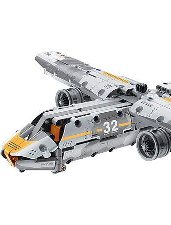 Bym avião militar de brinquedo amovível 329 peças