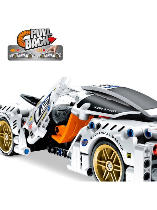 Bym brinquedo de corrida com carro destacável branco 437 peças - Kiabi