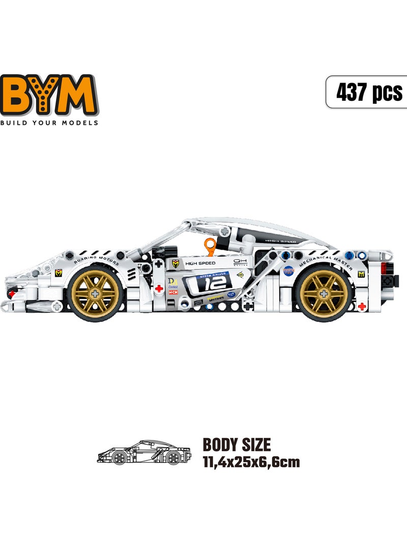 Bym brinquedo de corrida com carro destacável branco 437 peças N/D - Kiabi