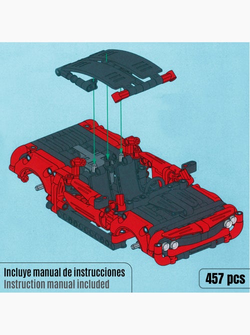 Bym carro de brinquedo destacável muscle car 457 peças - Kiabi