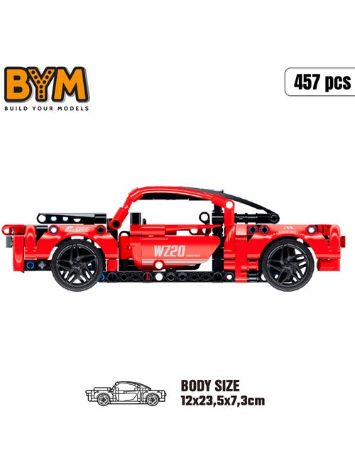 Bym carro de brinquedo destacável muscle car 457 peças - Kiabi