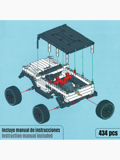 Bym carro de brinquedo todo-o-terreno desmontável 434 peças - Kiabi