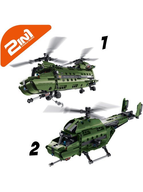Bym helicóptero de brinquedo amovível 2 em 1 393 peças - Kiabi