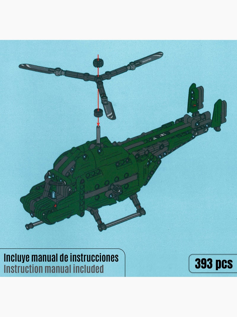 Bym helicóptero de brinquedo amovível 2 em 1 393 peças N/D - Kiabi