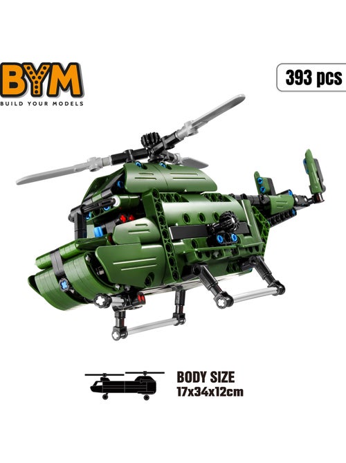 Bym helicóptero de brinquedo amovível 2 em 1 393 peças - Kiabi