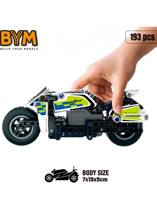 Bym moto destacável da polícia 193 peças - Kiabi