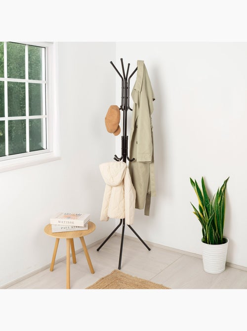 Cabide de parede max home 45x40x170 cm metal com 12 cabides - Kiabi