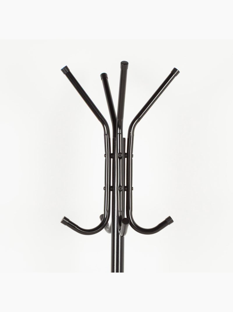 Cabide de parede max home 45x40x170 cm metal com 8 cabides Preto - Kiabi