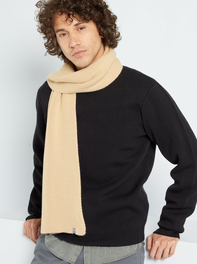 Cachecol de malha made in France BEGE - Kiabi