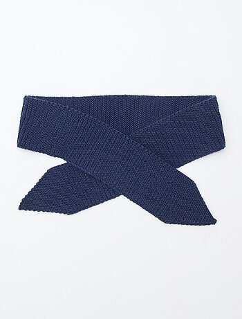 Cachecol de malha pesada formato lenço