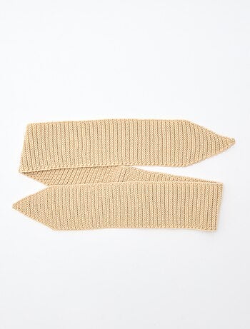 Cachecol de malha pesada formato lenço