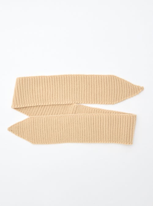 Cachecol de malha pesada formato lenço - Kiabi